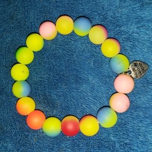 Multi Neon Colored Stretch Bracelet